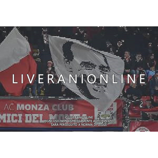 Monza vs Milan nella foto bandiera per Silvio Berlusconi Monza 18-02-2024 U-Power Stadium Campionato Serie A TIM - 25a giornata foto Roberto Garavaglia/Agenzia Aldo Liverani sas