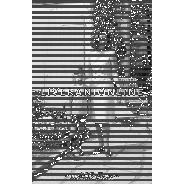 IRA VON FURSTENBERG A CORTINA 1965 CON IL FIGLIO HUBERTUS archivio Giovanni Liverani/Ag.Aldo Liverani