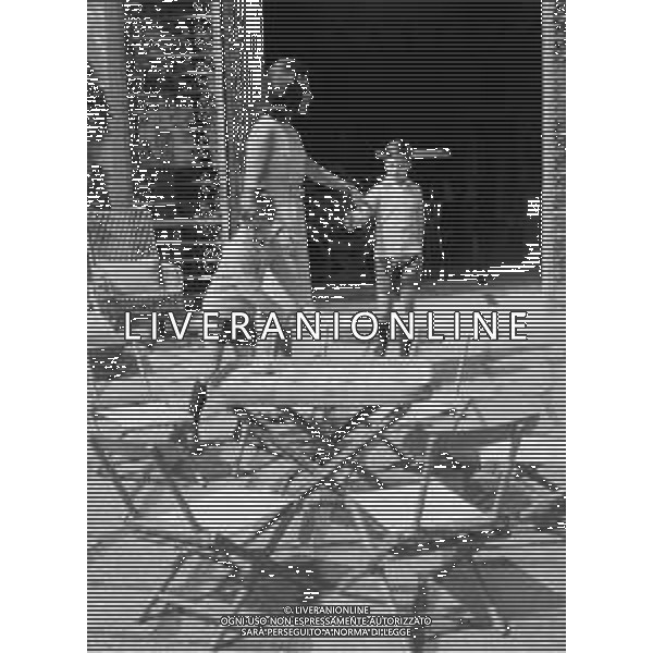 IRA VON FURSTENBERG NELLA VILLA DI BAROCCO 1965 CON I FIGLI CHRISTOFF E HUBERTUS archivio Giovanni Liverani/Ag.Aldo Liverani