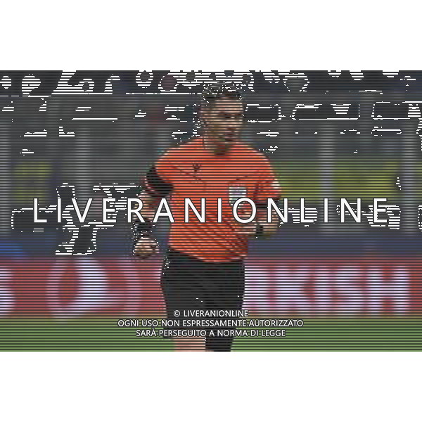 Inter vs Atletico Madrid nella foto l\'arbitro Istvan Kovacs (ROM) Milano 20-02-2024 Stadio Giuseppe Meazza - San Siro UEFA Champions League - ottavi di finale gara di andata foto Roberto Garavaglia/Agenzia Aldo Liverani sas/AGENZIA ALDO LIVERANI SAS