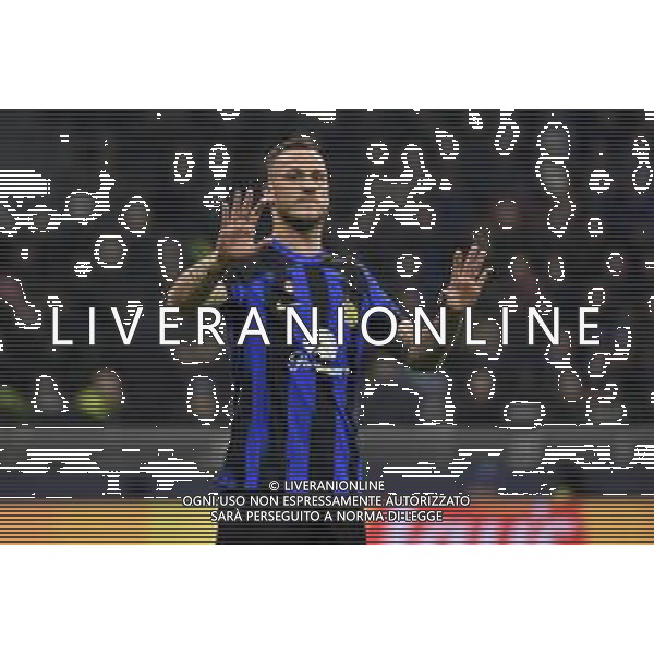 Inter vs Atletico Madrid nella foto Marko Arnautovic (Inter) Milano 20-02-2024 Stadio Giuseppe Meazza - San Siro UEFA Champions League - ottavi di finale gara di andata foto Roberto Garavaglia/Agenzia Aldo Liverani sas/AGENZIA ALDO LIVERANI SAS