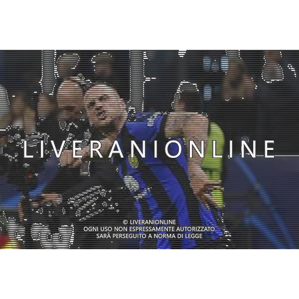 Inter vs Atletico Madrid nella foto Marko Arnautovic (Inter) esulta dopo il gol dell\'1 a 0 Milano 20-02-2024 Stadio Giuseppe Meazza - San Siro UEFA Champions League - ottavi di finale gara di andata foto Roberto Garavaglia/Agenzia Aldo Liverani sas/AGENZIA ALDO LIVERANI SAS