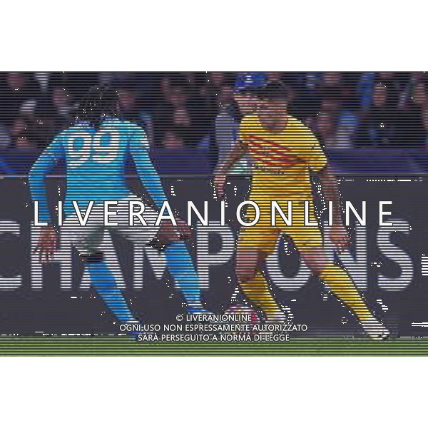 NAPOLI - BARCELLONA Ottavi Andata Champions League 21.02.2023 nella foto: Joao Cancelo, Frank Anguissa ©MOSCA/AGENZIA ALDO LIVERANI SAS
