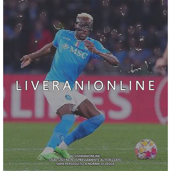 NAPOLI - BARCELLONA CHAMPIONS LEAGUE OTTAVI ANDATA 21.02.2024 NAPOLI BARCELLONA NELLA FOTO: Victor Osimhen FOTO MOSCA\AG. ALDO LIVERANI/AGENZIA ALDO LIVERANI SAS