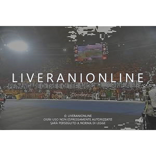 Roma vs Feyenoord - Europa League - Play Off - Stadio Olimpico - Roma 22-02-2024 nella foto Coreografia TIFOSI Roma ©Federico Gaetano/AGENZIA ALDO LIVERANI SAS