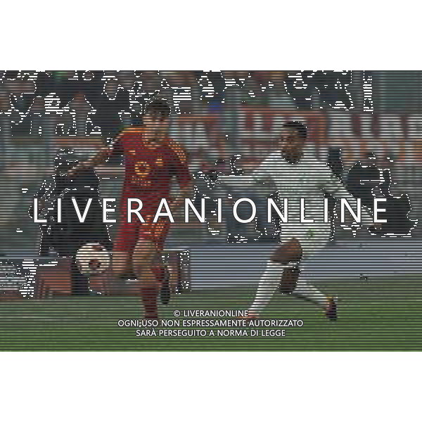 Roma vs Feyenoord - Europa League - Play Off - Stadio Olimpico - Roma 22-02-2024 nella foto paulo Dybala e Timber ©Federico Gaetano/AGENZIA ALDO LIVERANI SAS