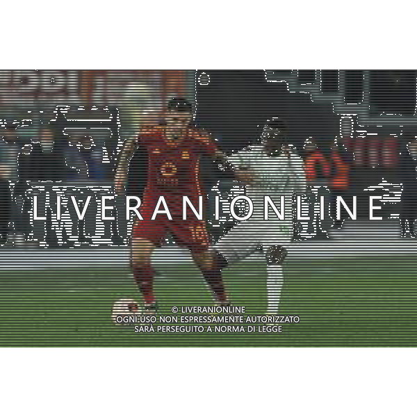 Roma vs Feyenoord - Europa League - Play Off - Stadio Olimpico - Roma 22-02-2024 nella foto Paredes e Minteh ©Federico Gaetano/AGENZIA ALDO LIVERANI SAS