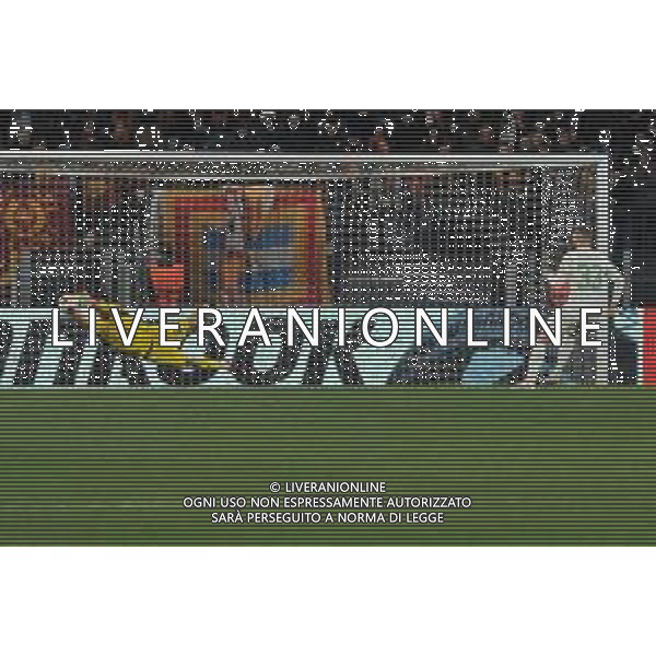 Roma vs Feyenoord - Europa League - Play Off - Stadio Olimpico - Roma 22-02-2024 nella foto Svilar para il rigore a Hancko ©Federico Gaetano/AGENZIA ALDO LIVERANI SAS