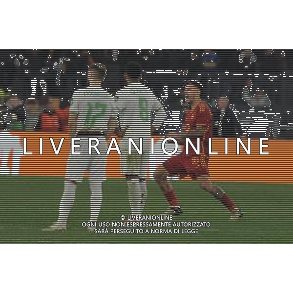 Roma vs Feyenoord - Europa League - Play Off - Stadio Olimpico - Roma 22-02-2024 nella foto Esultanza Paredes ©Federico Gaetano/AGENZIA ALDO LIVERANI SAS