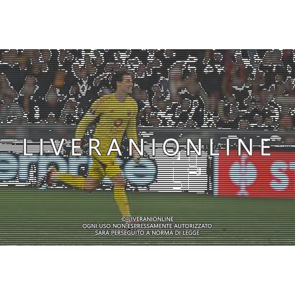 Roma vs Feyenoord - Europa League - Play Off - Stadio Olimpico - Roma 22-02-2024 nella foto Esultanza Svilar ©Federico Gaetano/AGENZIA ALDO LIVERANI SAS