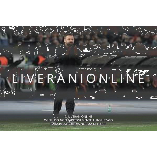 Roma vs Feyenoord - Europa League - Play Off - Stadio Olimpico - Roma 22-02-2024 nella foto Daniele De Rossi FOTO FEDERICO GAETANO-AG ALDO LIVERANI SAS