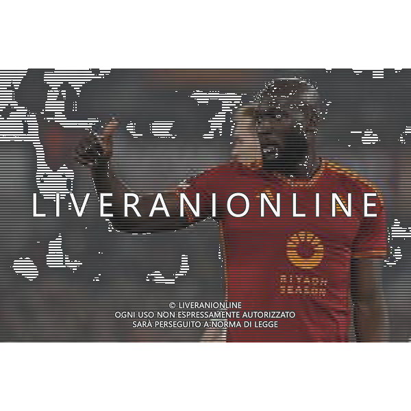 Roma vs Feyenoord - Europa League - Play Off - Stadio Olimpico - Roma 22-02-2024 nella foto Romelu Lukaku FOTO FEDERICO GAETANO-AG ALDO LIVERANI SAS