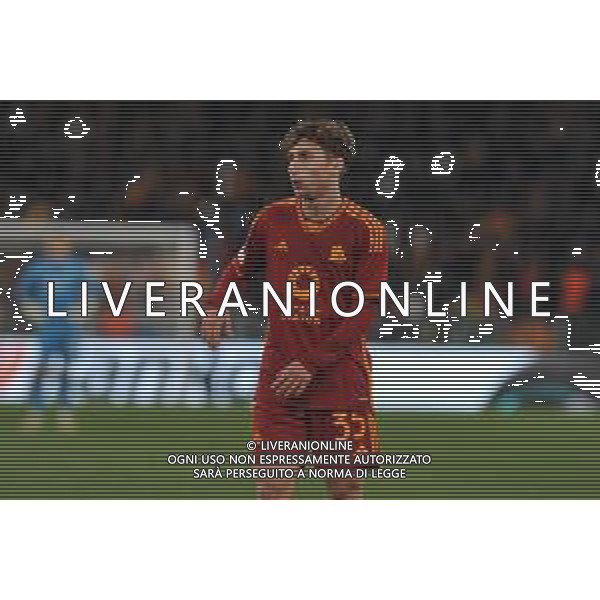 Roma vs Feyenoord - Europa League - Play Off - Stadio Olimpico - Roma 22-02-2024 nella foto Tommaso Baldanzi FOTO FEDERICO GAETANO-AG ALDO LIVERANI SAS