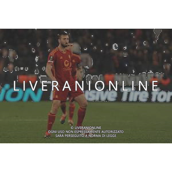 Roma vs Feyenoord - Europa League - Play Off - Stadio Olimpico - Roma 22-02-2024 nella foto Bryan Cristante FOTO FEDERICO GAETANO-AG ALDO LIVERANI SAS