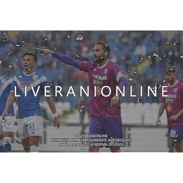Nuhu Shaibu of AC Reggiana gestures during Brescia FC vs AC Reggiana, 26° Serie BKT 2023-24 game at Mario Rigamonti stadium in Brescia, Italy, on February 24, 2024. (Photo by Davide Casentini) /AGENZIA ALDO LIVERANI SAS -BRESCIA - REGGIANA 26a Giornata Campionato Calcio Serie BKT 24.02.2024.