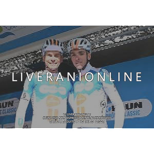 24-02-2024 Faun Ardeche Classic; 2024, Dsm - Firmenich Postnl; Barguil, Warren; Bardet, Romain; Guilherand Granges; ©SIROTTI /AGENZIA ALDO LIVERANI SAS