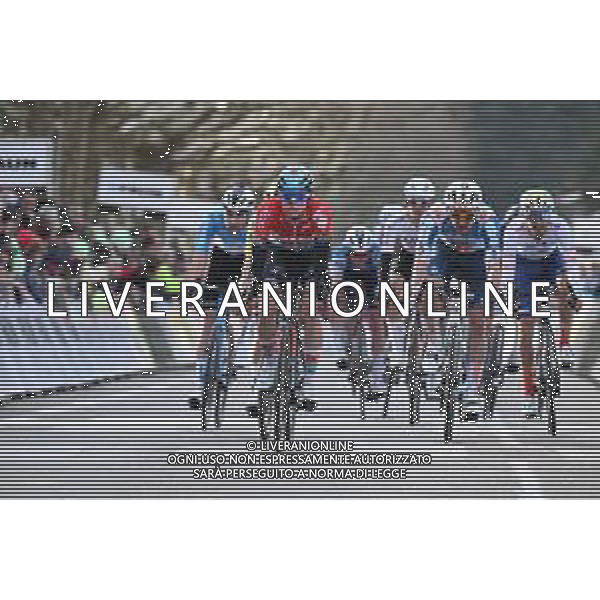 24-02-2024 Faun Ardeche Classic; 2024, Lotto - Dstny; 2024, Dsm - Firmenich Postnl; Van Gils, Maxim; Vermaerke, Kevin; Guilherand Granges; ©SIROTTI /AGENZIA ALDO LIVERANI SAS