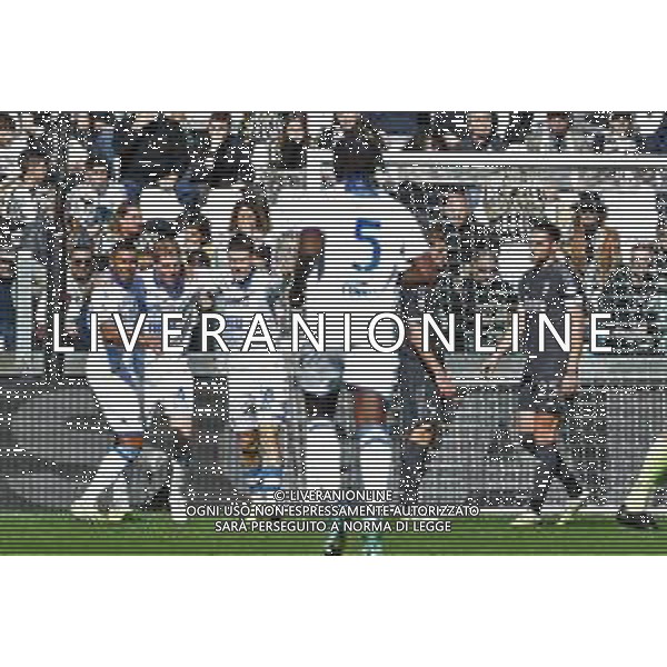 Torino 25.02.2024 Allianz Stadium @Manuela Viganti/Ag. Aldo Liverani sas Juventus vs Frosinone Campionato Calcio Serie A TIM 2023/2024 26a giornata Nella foto: esultanza frosinone dopo il gol di marco brescianini ©Viganti /AGENZIA ALDO LIVERANI SAS