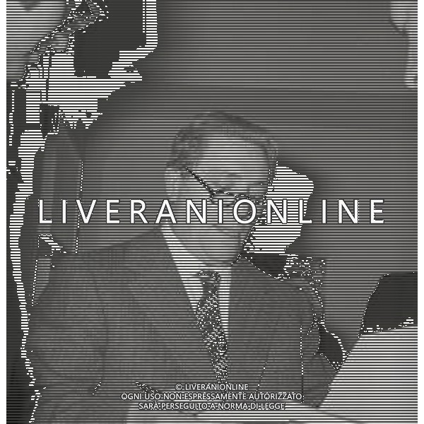NEG-RETROSPETTIVA GIANNI BRERA GIORNALISTA E SCRITTORE NELLA FOTO GIANNI BRERA A MILANO ALLA PRESENTAZIONE DI UN MOSTRA NELL\'ANNO 1973 AG ALDO LIVERANI SAS