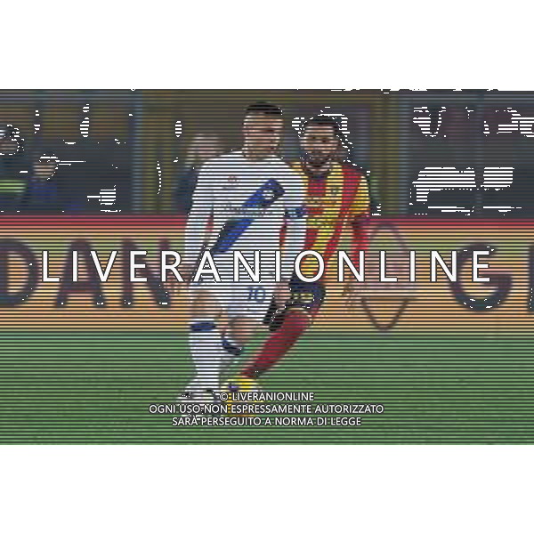 TVEM Lautaro Martínez of FC Inter during the Italian soccer Serie A match Lecce vs Inter on February 25, 2024 at Via del Mare Stadium in Lecce, Italy. Photo by Emmanuele Mastrodonato/agenzia Liverani