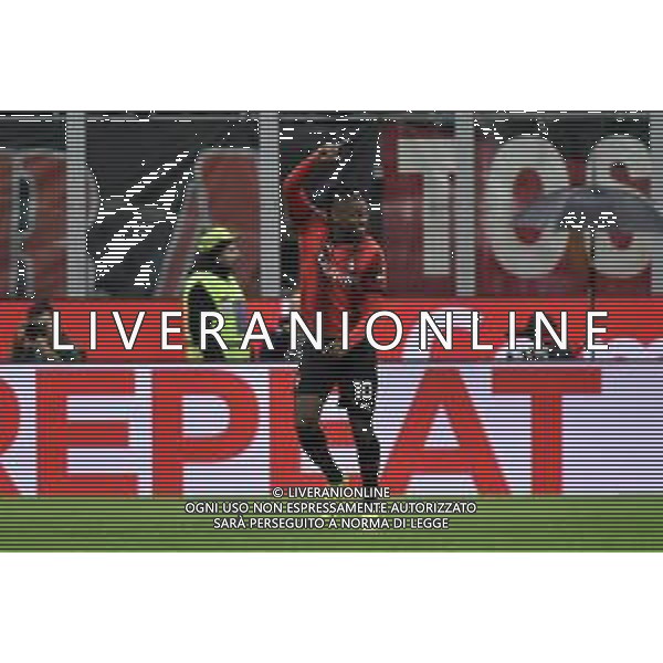 Milan vs Atalanta nella foto Rafael Leao (Milan) esulta dopo il gol dell\'1 a 0 Milano 25-02-2024 Stadio Giuseppe Meazza - San Siro Campionato Serie A TIM - 26a giornata foto Roberto Garavaglia/Agenzia Aldo Liverani sas /AGENZIA ALDO LIVERANI SAS
