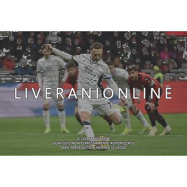 Milan vs Atalanta nella foto Teun Koopmeiners (Atalanta) segna il gol dell\'1 a 1 Milano 25-02-2024 Stadio Giuseppe Meazza - San Siro Campionato Serie A TIM - 26a giornata foto Roberto Garavaglia/Agenzia Aldo Liverani sas/AGENZIA ALDO LIVERANI SAS