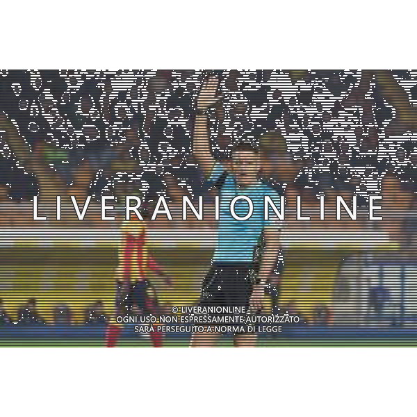 TVEM the referee Niccolò Baroni of Firenze during the Italian soccer Serie A match Lecce vs Inter on February 25, 2024 at Via del Mare Stadium in Lecce, Italy. Photo by Emmanuele Mastrodonato/agenzia Liverani