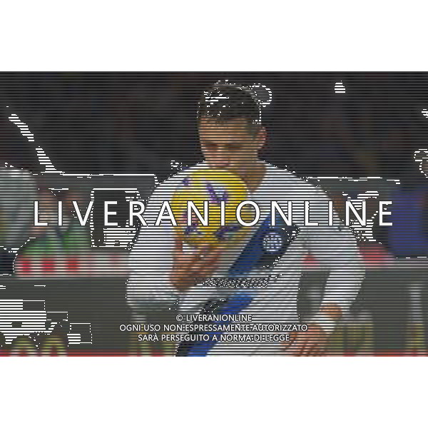 TVEM Alexis Sanchez of FC Inter during the Italian soccer Serie A match Lecce vs Inter on February 25, 2024 at Via del Mare Stadium in Lecce, Italy. Photo by Emmanuele Mastrodonato/agenzia Liverani