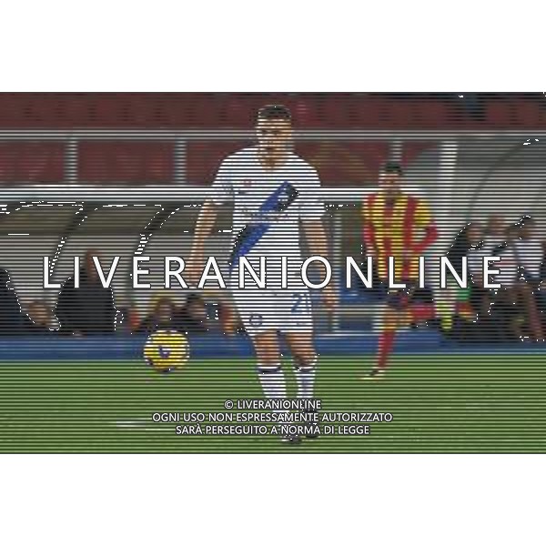 TVEM Kristjan Asllani of FC Inter during the Italian soccer Serie A match Lecce vs Inter on February 25, 2024 at Via del Mare Stadium in Lecce, Italy. Photo by Emmanuele Mastrodonato/agenzia Liverani