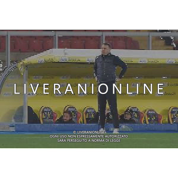 TVEM coach Roberto D’Aversa of US Lecce during the Italian soccer Serie A match Lecce vs Inter on February 25, 2024 at Via del Mare Stadium in Lecce, Italy. Photo by Emmanuele Mastrodonato/agenzia Liverani