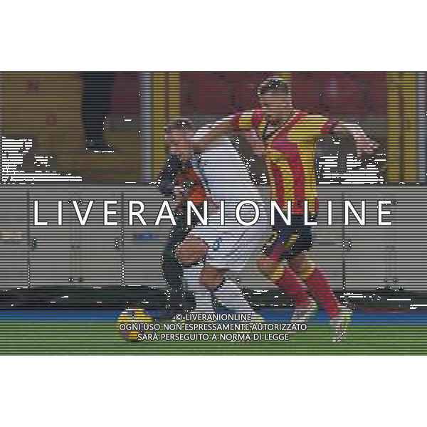 TVEM Davide Frattesi of FC Inter in action against Ylber Ramadani of US Lecce during the Italian soccer Serie A match Lecce vs Inter on February 25, 2024 at Via del Mare Stadium in Lecce, Italy. Photo by Emmanuele Mastrodonato/agenzia Liverani