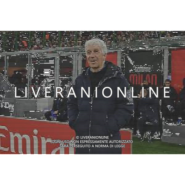 Milan vs Atalanta nella foto Gian Piero Gasperini allenatore Atalanta Milano 25-02-2024 Stadio Giuseppe Meazza - San Siro Campionato Serie A TIM - 26a giornata foto Roberto Garavaglia/Agenzia Aldo Liverani sas