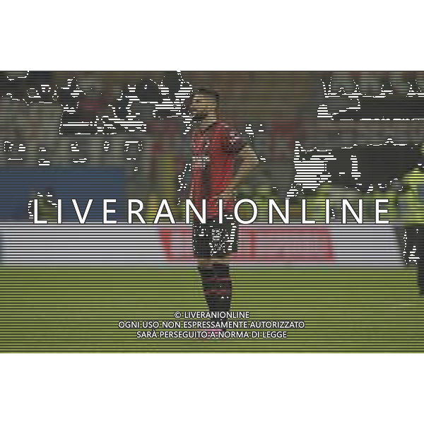 25-02-2024 MILANO-CAMPIONATO DI CALCIO SERIE A TIM MILAN-ATALANTA NELLA FOTO delusione oliviier giroud FOTO PAOLO GIAMPIETRI-AG ALDO LIVERANI SAS