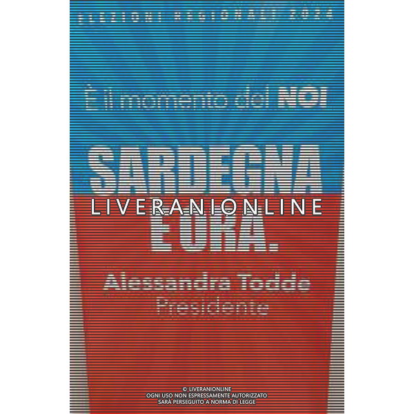 27-2-2024. Alessandra Todde è il nuovo presidente della regione Autonoma della Sardegna. Vince la coalizione di centro sinistra. Per la prima volta in Sardegna un governatore donna. Sede attesa spoglio in Via Dante, Cagliari. Foto Salvatore Moi/agenzia Aldo Liverani sas. ©MOI SALVATORE/AGENZIA ALDO LIVERANI SAS