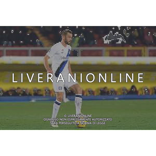 TVEM Stefan de Vrij of FC Inter during the Italian soccer Serie A match Lecce vs Inter on February 25, 2024 at Via del Mare Stadium in Lecce, Italy. Photo by Emmanuele Mastrodonato/agenzia Liverani