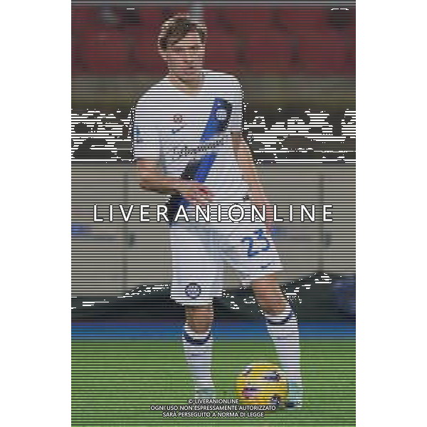 TVEM Nicolò Barella of FC Inter during the Italian soccer Serie A match Lecce vs Inter on February 25, 2024 at Via del Mare Stadium in Lecce, Italy. Photo by Emmanuele Mastrodonato/agenzia Liverani