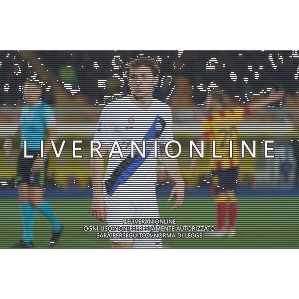 TVEM Nicolò Barella of FC Inter during the Italian soccer Serie A match Lecce vs Inter on February 25, 2024 at Via del Mare Stadium in Lecce, Italy. Photo by Emmanuele Mastrodonato/agenzia Liverani