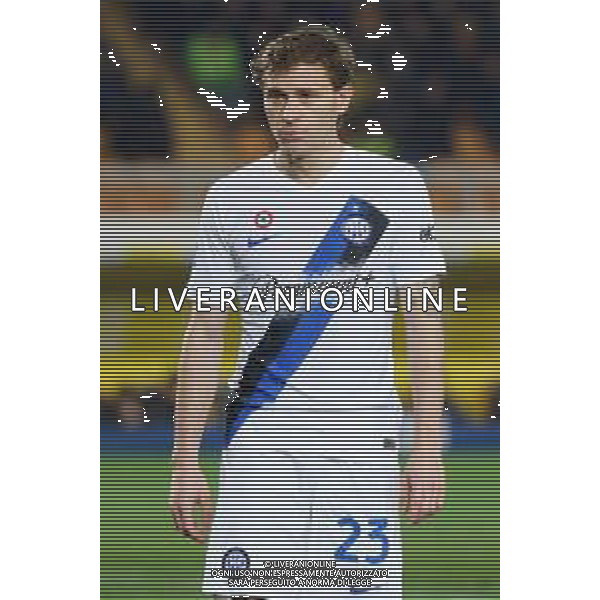 TVEM Nicolò Barella of FC Inter during the Italian soccer Serie A match Lecce vs Inter on February 25, 2024 at Via del Mare Stadium in Lecce, Italy. Photo by Emmanuele Mastrodonato/agenzia Liverani
