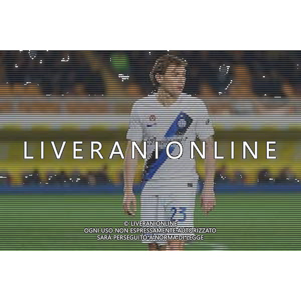 TVEM Nicolò Barella of FC Inter during the Italian soccer Serie A match Lecce vs Inter on February 25, 2024 at Via del Mare Stadium in Lecce, Italy. Photo by Emmanuele Mastrodonato/agenzia Liverani