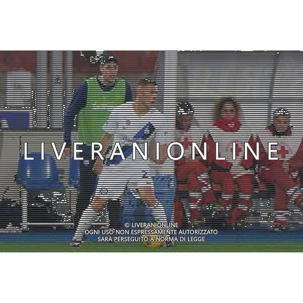 TVEM Kristjan Asllani of FC Inter during the Italian soccer Serie A match Lecce vs Inter on February 25, 2024 at Via del Mare Stadium in Lecce, Italy. Photo by Emmanuele Mastrodonato/agenzia Liverani
