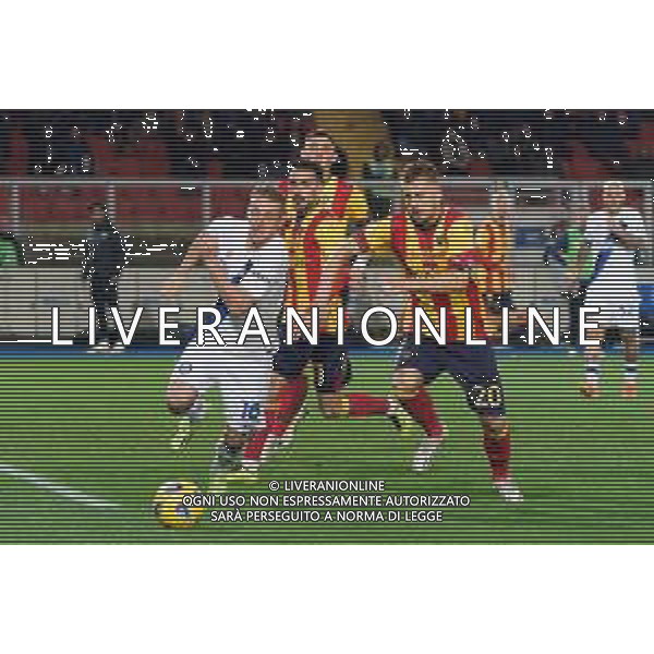 TVEM Davide Frattesi of FC Inter in action against Ylber Ramadani of US Lecce during the Italian soccer Serie A match Lecce vs Inter on February 25, 2024 at Via del Mare Stadium in Lecce, Italy. Photo by Emmanuele Mastrodonato/agenzia Liverani