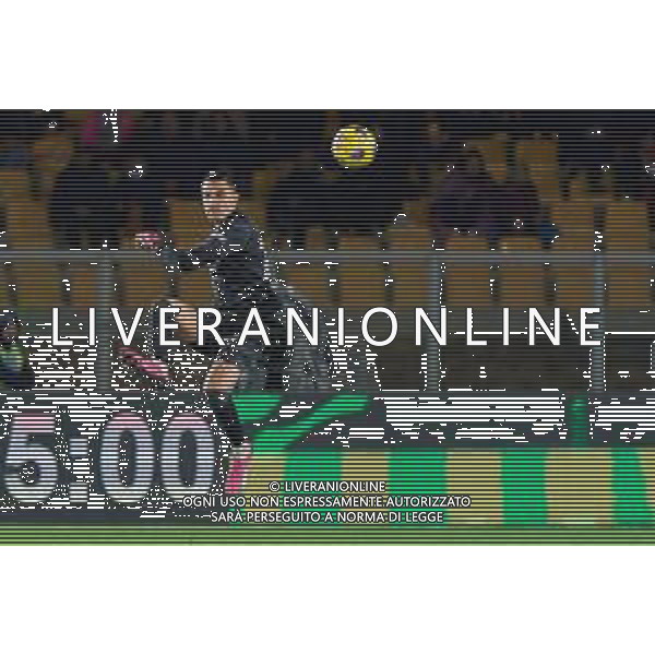 TVEM Emil Audero FC Inter during the Italian soccer Serie A match Lecce vs Inter on February 25, 2024 at Via del Mare Stadium in Lecce, Italy. Photo by Emmanuele Mastrodonato/agenzia Liverani