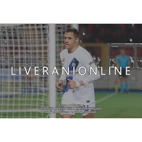 TVEM Alexis Sanchez of FC Inter during the Italian soccer Serie A match Lecce vs Inter on February 25, 2024 at Via del Mare Stadium in Lecce, Italy. Photo by Emmanuele Mastrodonato/agenzia Liverani
