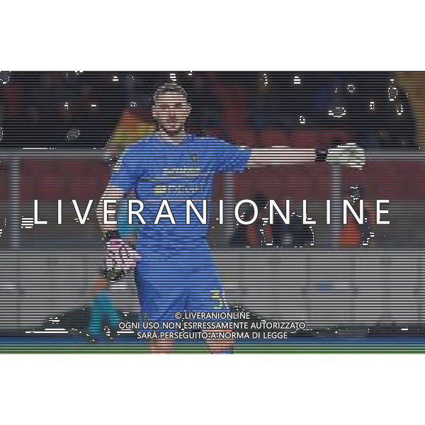 TVEM Wladimiro Falcone of US Lecce during the Italian soccer Serie A match Lecce vs Inter on February 25, 2024 at Via del Mare Stadium in Lecce, Italy. Photo by Emmanuele Mastrodonato/agenzia Liverani