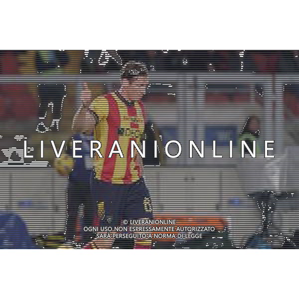 TVEM Federico Baschirotto of US Lecce during the Italian soccer Serie A match Lecce vs Inter on February 25, 2024 at Via del Mare Stadium in Lecce, Italy. Photo by Emmanuele Mastrodonato/agenzia Liverani