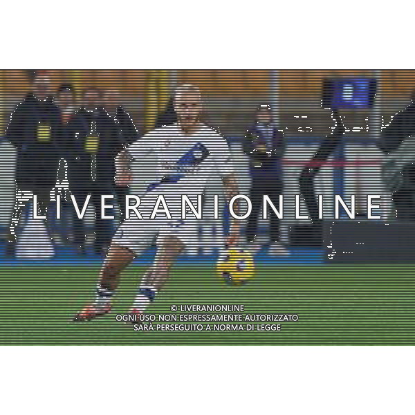 TVEM Federico Dimarco of FC Inter during the Italian soccer Serie A match Lecce vs Inter on February 25, 2024 at Via del Mare Stadium in Lecce, Italy. Photo by Emmanuele Mastrodonato/agenzia Liverani