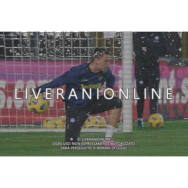 TVEM Emil Audero FC Inter warms up during the Italian soccer Serie A match Lecce vs Inter on February 25, 2024 at Via del Mare Stadium in Lecce, Italy. Photo by Emmanuele Mastrodonato/agenzia Liverani