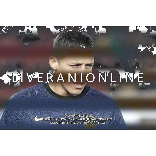 TVEM Alexis Sanchez of FC Inter warms up during the Italian soccer Serie A match Lecce vs Inter on February 25, 2024 at Via del Mare Stadium in Lecce, Italy. Photo by Emmanuele Mastrodonato/agenzia Liverani