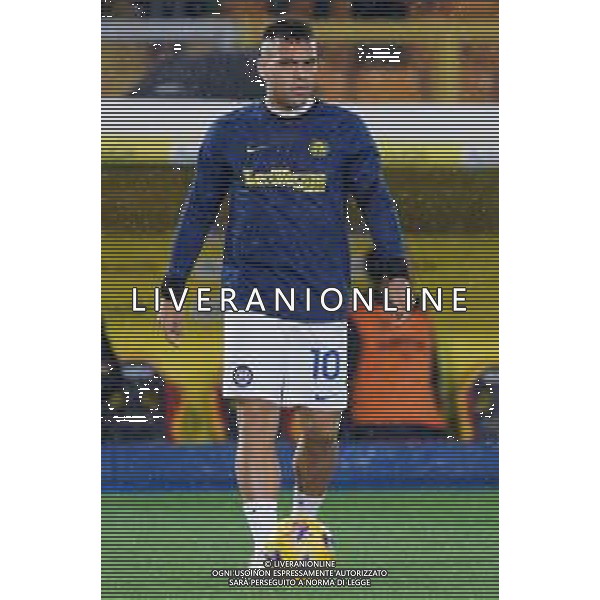 TVEM Lautaro Martínez of FC Inter warms up during the Italian soccer Serie A match Lecce vs Inter on February 25, 2024 at Via del Mare Stadium in Lecce, Italy. Photo by Emmanuele Mastrodonato/agenzia Liverani