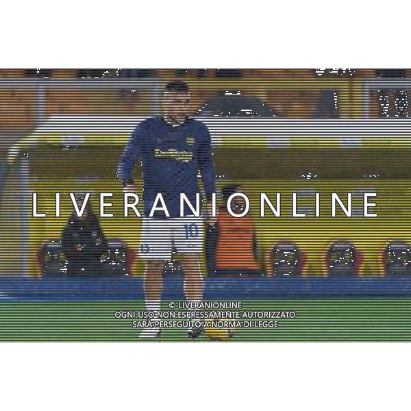 TVEM Lautaro Martínez of FC Inter warms up during the Italian soccer Serie A match Lecce vs Inter on February 25, 2024 at Via del Mare Stadium in Lecce, Italy. Photo by Emmanuele Mastrodonato/agenzia Liverani